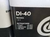 1  DI40 European Clear 2-1 Mix With  Medium Activator 5 Liters clear 2.5 liters activator