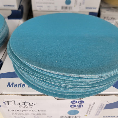 6" Hook & Loop Sand Paper Discs 320 Grit 50 Pack