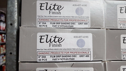 Elite Finish Hookit™ Clear Coat Sanding Disc 6 inch, 180 grit, boxs of 50 Disc