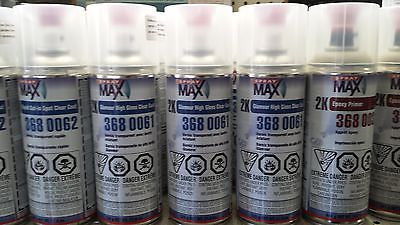 3 COUNT USC SPRAYMAX 2K GLAMOUR HIGH GLOSS CLEAR SPRAY CAN 3680061