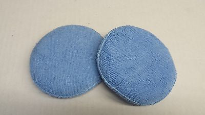 2 pack Premium Microfiber Car Detailing Polish Wax Applicator Round Pad  Soft