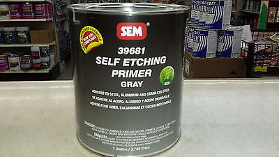 AUTO BODY SHOP PAINT SEM 39681 GALLON Gray SELF ETCHING PRIMER CAR PAINT