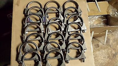 2 1/2" EXHAUST U CLAMPS HEAVY DUTY  LOT OF  20 Made in USA