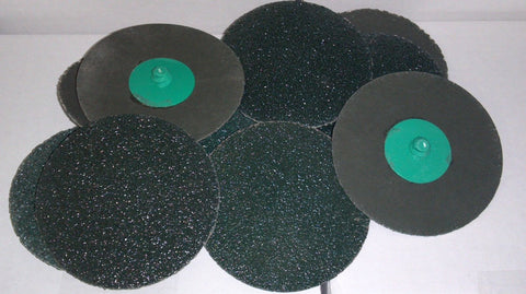 5 pc 3" Roloc Sanding Disc 36 Grit Green Ceramic Coarse