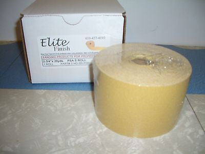 180 Grit 2-3/4 x 25 yd Roll PSA Sandpaper Premium gold Aluminum Oxide