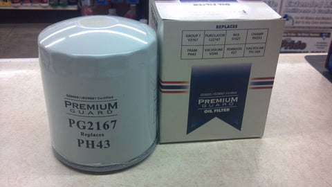 Premium Guard PG2167 Engine Oil Filter ph43