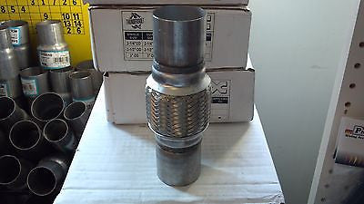 1 3/4" Exhaust Flex Pipe 1.75" x 64" Heavy Duty Steel 10" Overall  Flex Coupler