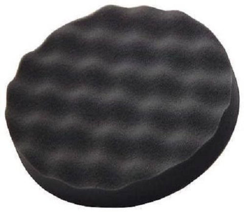 Black Foam Polishing Pad, 8" Dia, hook it back fits up to 7'' pad