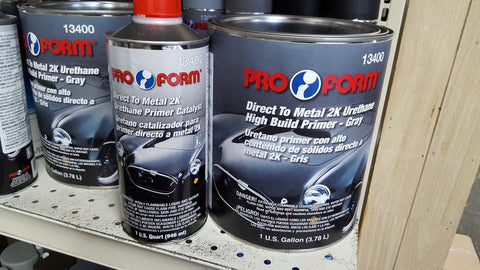 2K Urethane HS Primer Gallon Kit Gray DTM -Pro Form 13400 W/ Std Hardener