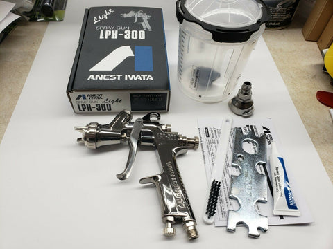 Anest Iwata LPH300LV Gravity Feed HVLP Paint Spray Gun ONLY w/ 1.3mm Nozzle 3955