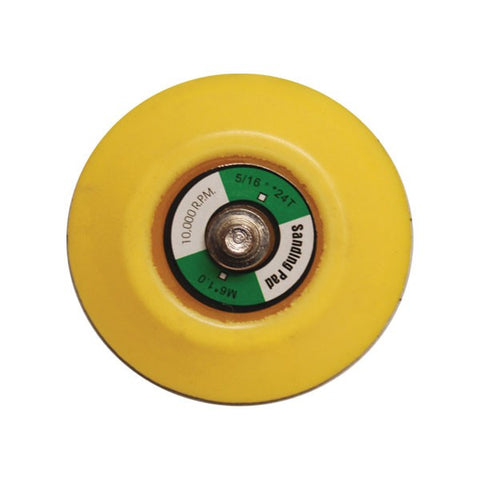 3" Micro Hook Backing Plate with 1/4'' x 24 Thread With adapter