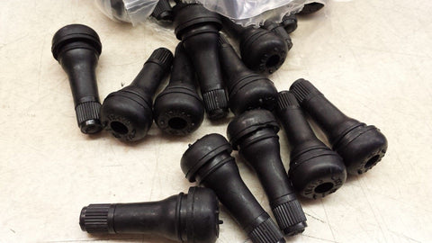 ( 50 pack ) TR413 Snap-In Tire Valve Stems Short Black Rubber MOST POPULAR VALVE