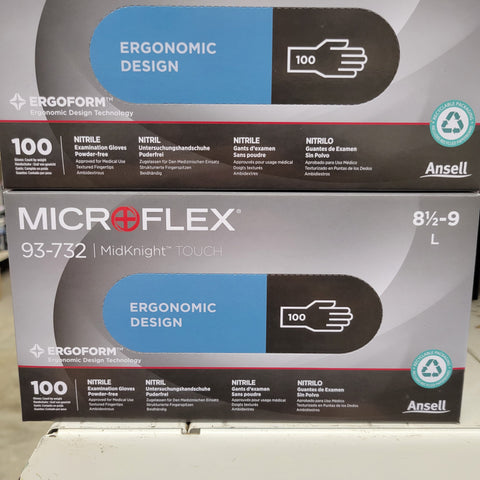 Microflex 93-732XL Midknight Touch Glove X Large
