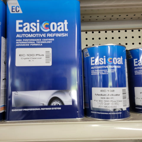 1 GALLON KIT EC100  Clear Coat  Easi Coat 4-1 Mix With  Medium Activator