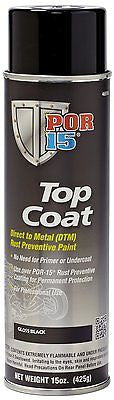 BCS POR-15 BLACKCOAT Gloss Black Paint-Spray Can top coat