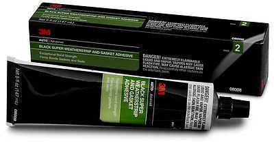 3M™ Black Super Weatherstrip and Gasket Adhesive 08008, 5 fl oz, 1 piece