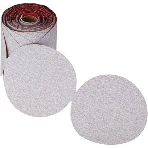 Carborundum Premier Red Sandpaper PSA Sanding Disc 6" 220 Grit 100 Per Roll