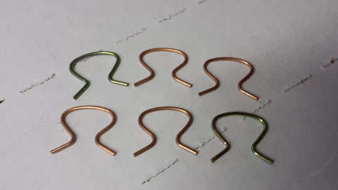 40's 50's 60's 70's Chevy GM Ford Door Window Handle Clip (6 pcs)