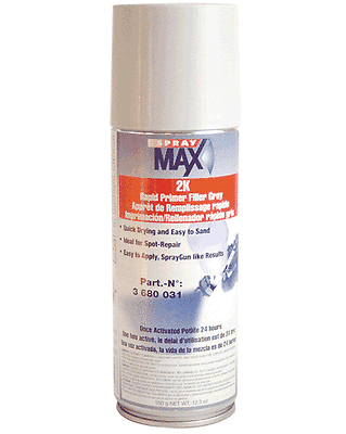 Spray Max 2K Rapid Primer filler  2K  spray can quick dry, high build 3680031