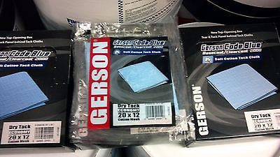 Gerson Blue Basecoat Clear Coat Tack Cloth All Paint Systems 20001b Boxs of 12