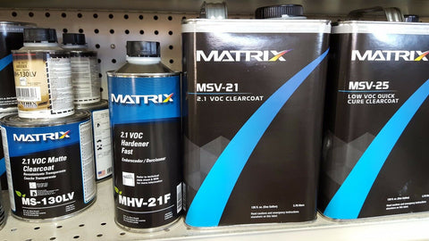 Matrix Systems MSV-21 2.1 V.O.C. Clear Coat Kit W /  Fast  hardener