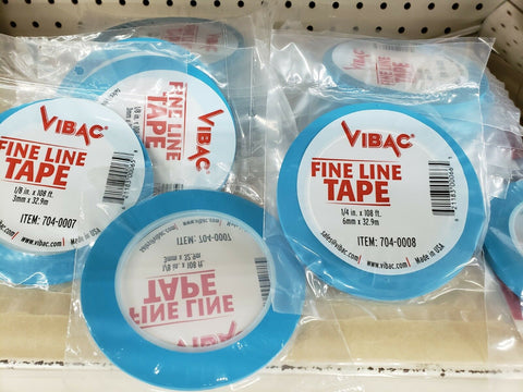 Vibac 1/8"(3mm) x 36 Yds 40 rolls  Light Blue PVC Fine Line Masking Tape VIB-704